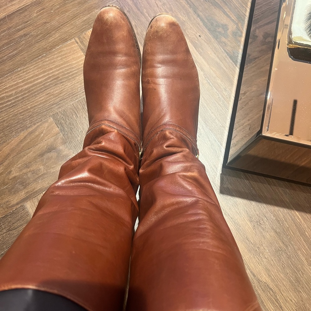 Gucci Brown Leather Riding Boots - Picture 4 of 7